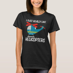 Cooler Hubschrauber für Männer Frauen Flugzeug Luf T-Shirt