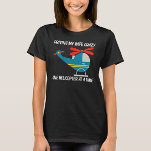 Cooler Hubschrauber für Männer Vater Flugzeug Luft T-Shirt
