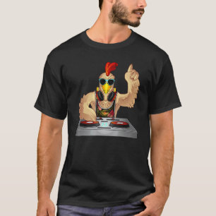 Cooler Hühner-DJ Party Animal Musik-Mixer T-Shirt
