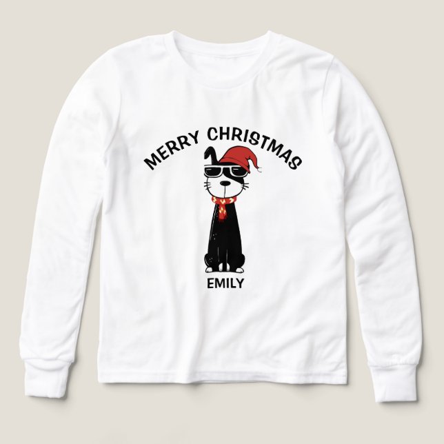 Cooler Hund 2 Frohe Weihnachten (Design Vorderseite)