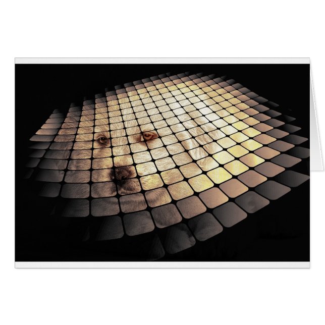 Cooler Hund Digitale Kunst (Vorderseite (Horizontal))