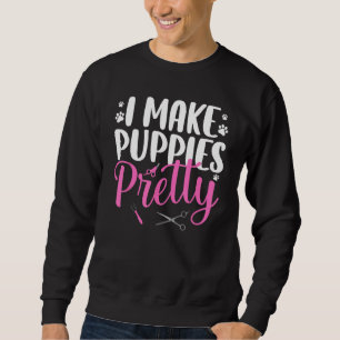 Cooler Hund Groomer Kunst für Männer Frauen Hausti Sweatshirt