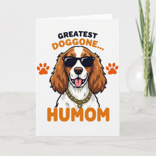 Cooler Hund Großartige Humom-Karte Karte