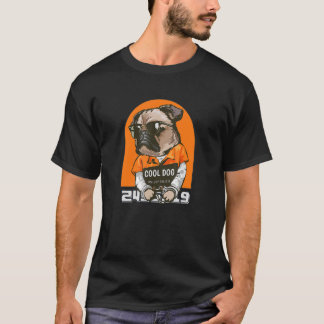 Cooler Hund mit Schatten Retrohund T-Shirt