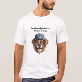 Cooler Hund mit Shades T - Shirt - Spaß und Stilvo