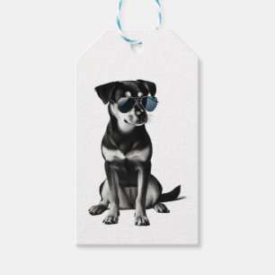 Cooler Hund mit Sonnenbrille Geschenkanhänger