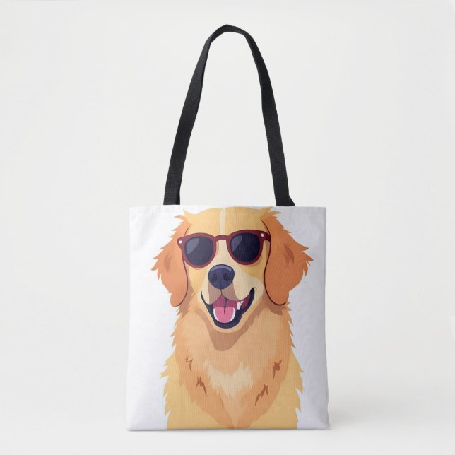 Cooler Hund mit Sonnenbrille Golde Retriever (Vorderseite)