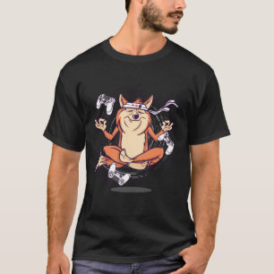 Cooler Hund Shiba Inu Gaming T-Shirt