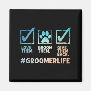 Cooler Hundeschneider Kunst Für Männer Frauen Hund Magnet