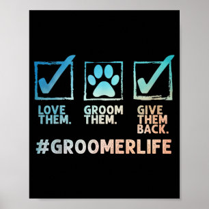 Cooler Hundeschneider Kunst Für Männer Frauen Hund Poster