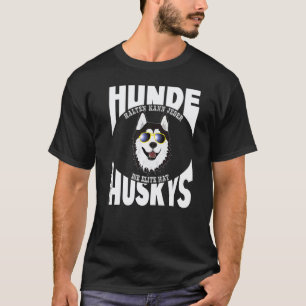 Cooler Husky mit Sonnenbrille Schlittenhund Nordis T-Shirt
