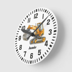 Cooler Individuelle Name-Förderwagen Runde Wanduhr