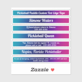 Cooler Individuelle Name für die  Pickleball-Schau Aufkleber