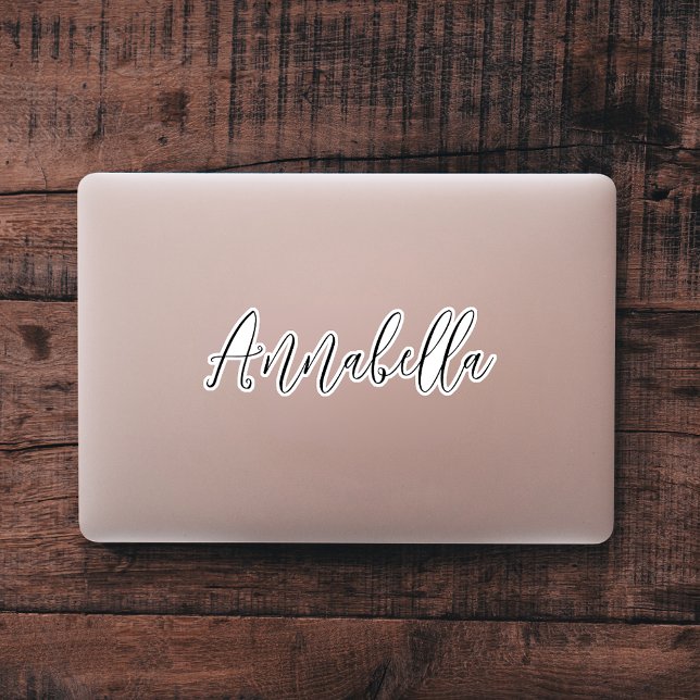 Cooler Individuelle Name-Script-Notebook Aufkleber (Von Creator hochgeladen)