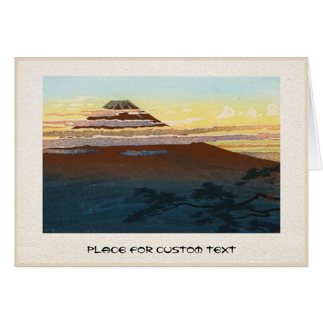 Cooler japanischer Gebirgsfuji-Sonnenuntergang (Vorderseite (Horizontal))