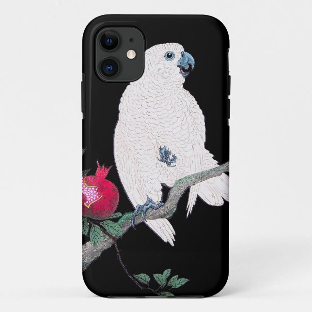 Cooler japanischer weißer tropischer Vogel des Case-Mate iPhone Hülle (Rückseite)