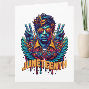 Cooler Jungsteinziger Schwarzgeschichte Monat Ange Karte