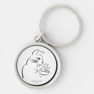 Cooler Kaffee Chat Schlüsselanhänger