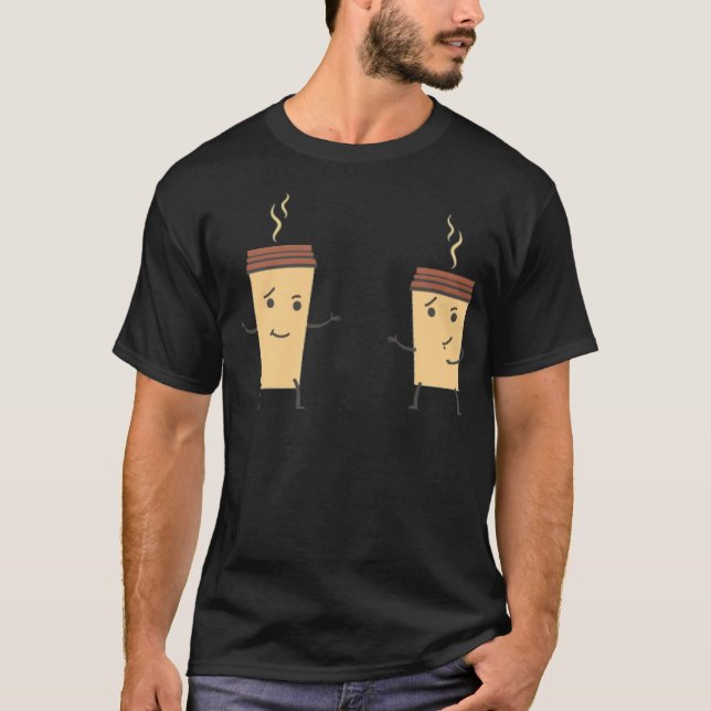 Cooler Kaffee cool T-Shirt (Vorderseite)