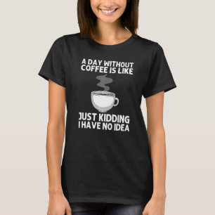 Cooler Kaffee für Damen und Herren Kaffee Barista  T-Shirt