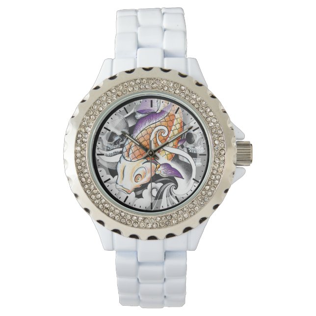 Cooler Kaiserfisch Armbanduhr (Vorderseite)