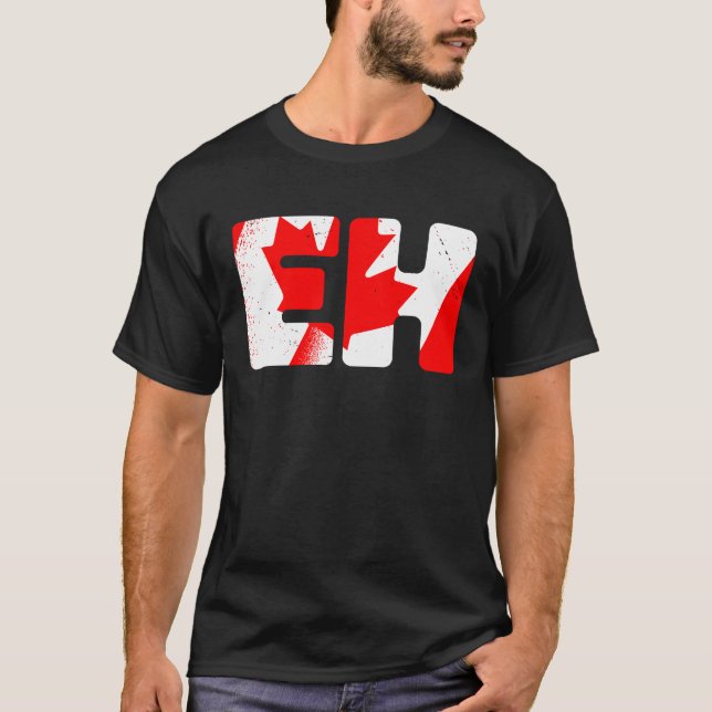 Cooler kanadischer Slang Expression Canada Maple L T-Shirt (Vorderseite)
