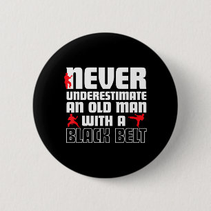 Cooler Karate-Humor für Männer Lustiges Martial-Ar Button