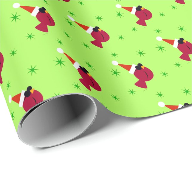 Cooler Kardinal Weihnachtsfeiertag - Wrapping Pape Geschenkpapier (Rolleneckpunkt)