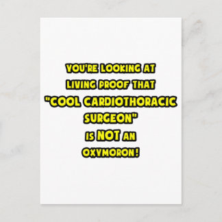 Cooler Kardiothoracus ist KEIN Oxymoron Postkarte