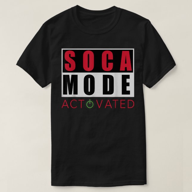 Cooler Karneval-Soca-Modus aktiviert T-Shirt (Design vorne)