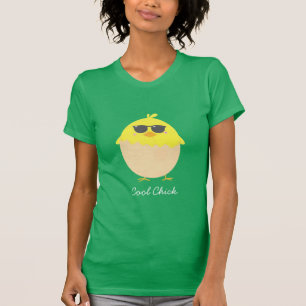 Cooler Kick funkelnder Ostergelber Küken T-Shirt