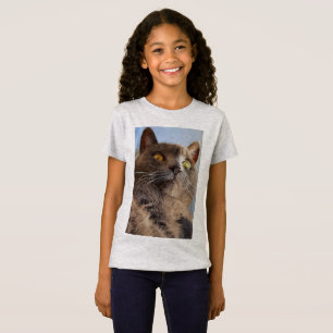 Cooler Kitty-Mädchen-T - Shirt