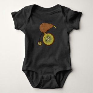 Cooler Kiwi-Vogel auf Kiwi-Frucht-Design Baby Strampler