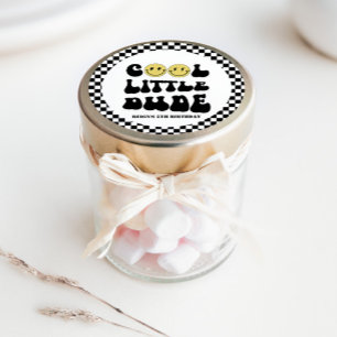 Cooler kleiner Typ   Jungen Krass Kinder 5. Geburt Runder Aufkleber