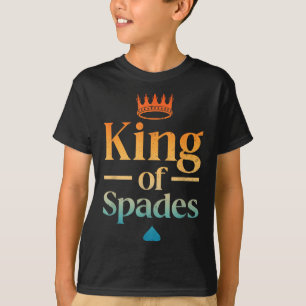 Cooler König der Pik Art für Männer Papa Kartenspi T-Shirt