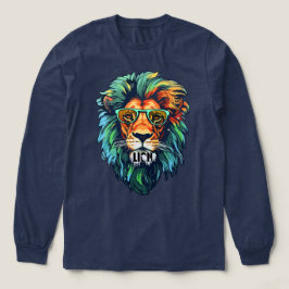 Cooler König – Farbiger Löwe mit Sonnenbrille-Desi Tri-Blend Shirt