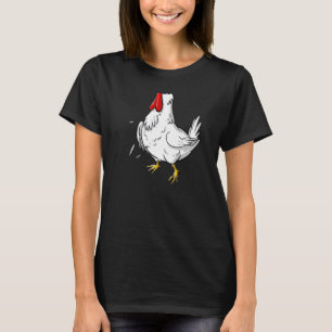 Cooler Kopf-los-Huhn-Halloween-Kostüm Lustig Faul T-Shirt
