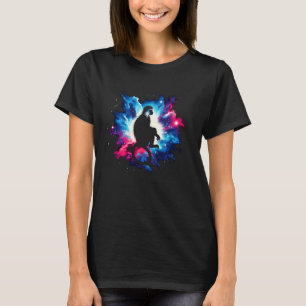 Cooler kosmischer Colobus Affengalaxie T-Shirt