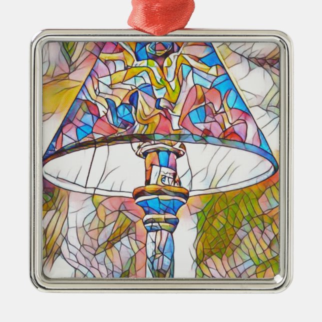 Cooler künstlerischer beflecktes ornament aus metall (Vorne)