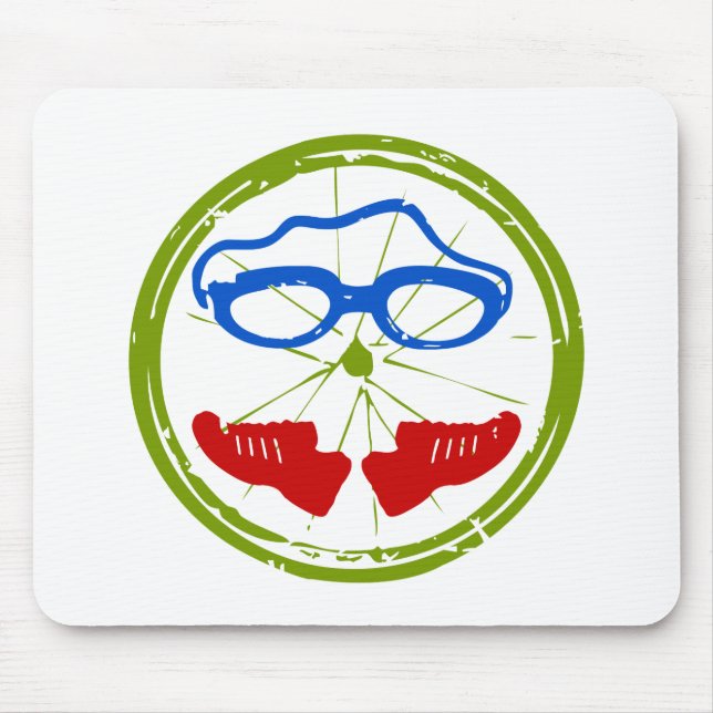 Cooler künstlerischer Entwurf des Triathlon Mousepad (Vorne)