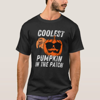 Cooler Kürbis in das PatchHalloween Kindermädchen T-Shirt