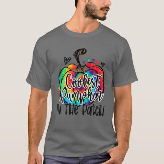 Cooler Kürbis in die Krawatte des Patches T-Shirt