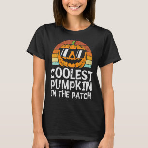 Cooler Kürbis in die Patchkeule-Jungs-Girls T-Shirt