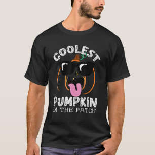 Cooler Kürbis in die Patchkinderjunge Hallowee T-Shirt
