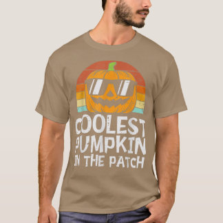 Cooler Kürbis in die Patchkinderjunge Hallowee T-Shirt