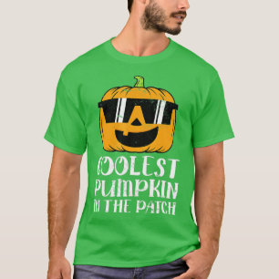 Cooler Kürbis in die Patchkinderjunge Hallowee T-Shirt