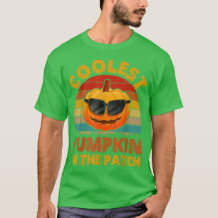 Cooler Kürbis in die Patchkinderjunge Hallowee T-Shirt