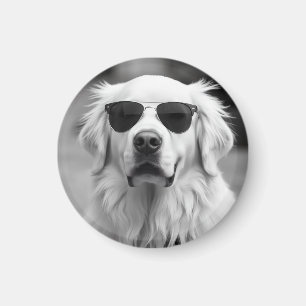 Cooler Labrador mit Sonnenbrille – Lustiges Hunded Magnet