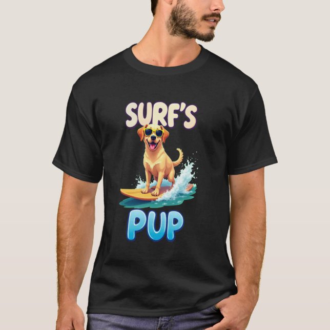 Cooler Labrador-Surferhund T-Shirt (Vorderseite)
