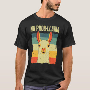 Cooler Lama für Männer Frauen No Prob Llama Alpaca T-Shirt